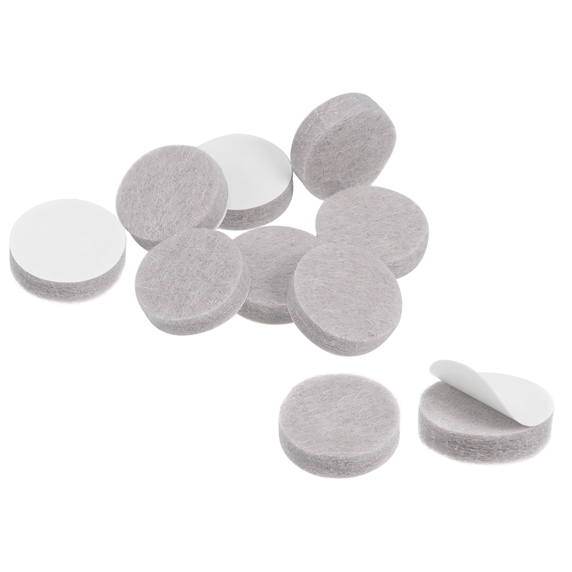 Furniture Pads Adhesive Felt Pads, 20mm Dia 5mm Thick Floor Protector Round Beige 32Pcs