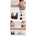 thumbnail image 3 of FW 4/2PCS OWLCE Adjustable Front Closure Push-Up Bra Wire-Free, Seamless & Side Support for Daily Wear, Spring-Summer Comfort, 3 of 10