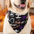thumbnail image 5 of 4 Patterns Halloween Dog Bandana Single Pack Pet Bib,Colorful Triangle Scarf Double Sided Large Size Pet Bandana for Medium Large Dogs Cats,Halloween Party Costume Decor Fall Decor, 5 of 7