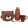 thumbnail image 1 of Set de recipiente, cubierto y vaso, infantil de osito, 1 of 3