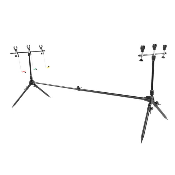 Lixada Adjustable Retractable Carp Fishing Rod Pod Stand Holder Fishing Pole Pod Stand Fishing Tackle Fishing Accessory