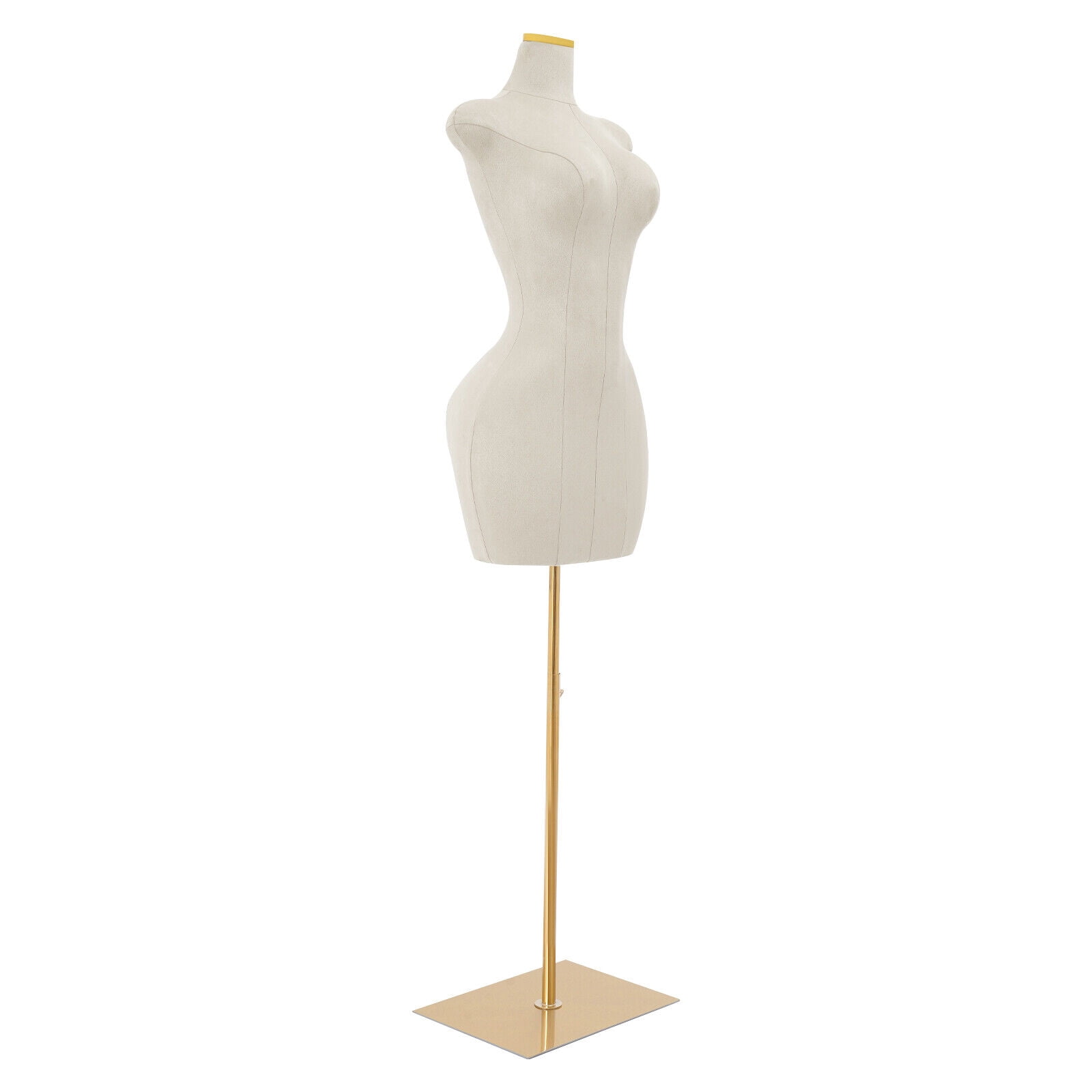 White Adjustable Dress Form Mannequin - 150-210cm Height, 94cm Bust - Professional Display for Boutiques & Tailors