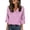 Pink-B^2029VV, variant on AHMOMEI Women's Silk Satin Blouse Dressy Polka Dots Womens Shirts 3/4 Sleeve V Neck Spring Summer Womens Tunic Top