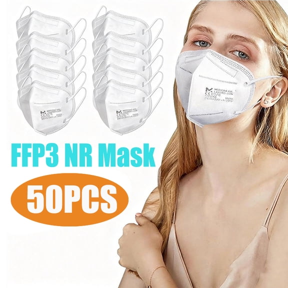 50pcs ffp3 NR mask for adult CE breathing mask individually packaged Respiratory White Mascarillas Dustproof
