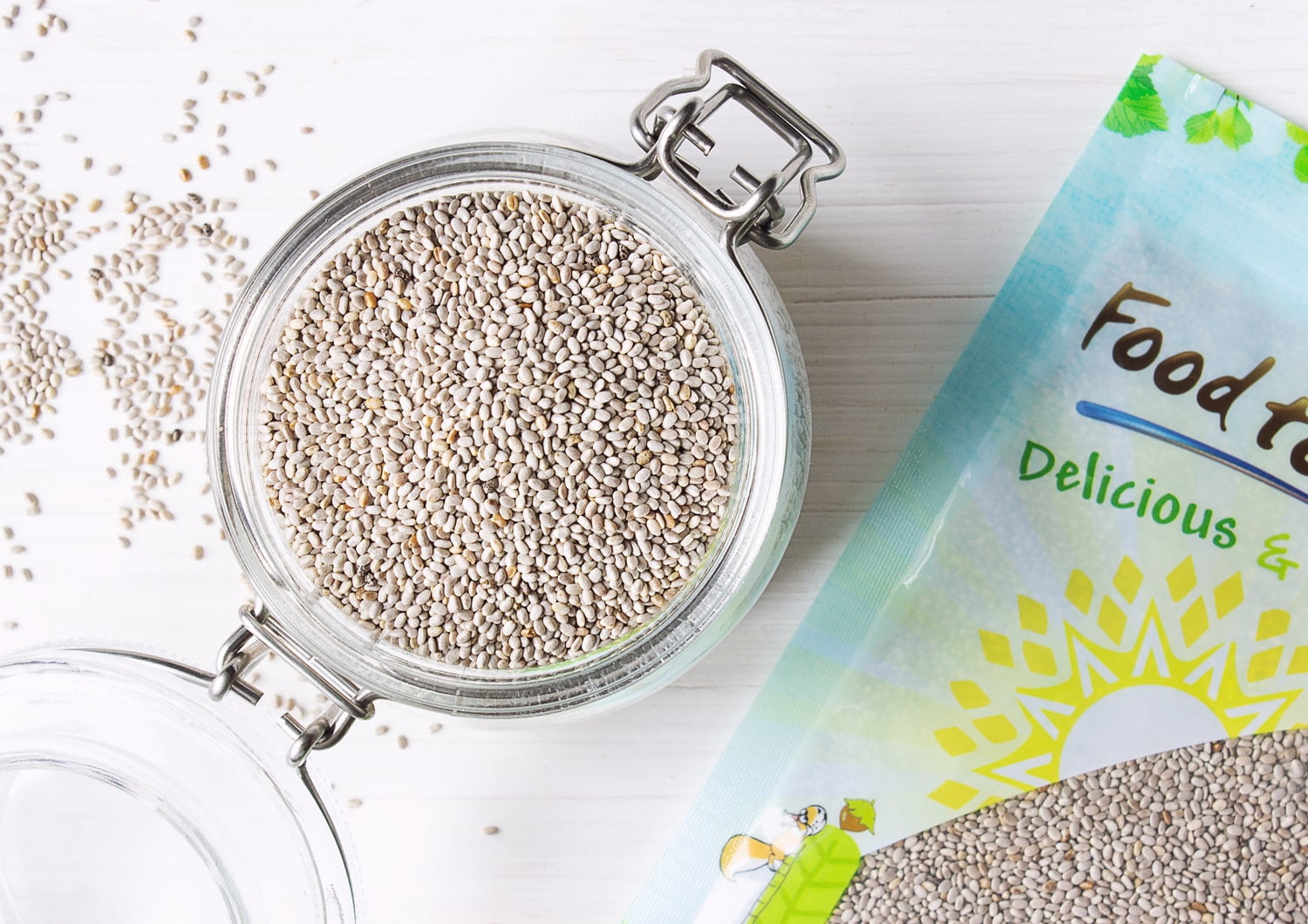 White Chia Seeds, 20 Pounds — Raw, Vegan, Kosher — by Food to Live