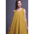 thumbnail image 3 of Bimba Nuisettes en Coton à Motif de Verge d'Or et de Roses pour Femmes, Mi-Mollet, Imprimées, Robe de Nuit, Grande, 3 of 6