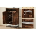 thumbnail image 2 of Walsport(47”)Large Shoe Cabinet entryway with 6 Tiers Wooden Storage Rack Organizer with 2 Doors for Small&Simple Household, 2 of 7