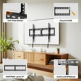 thumbnail image 3 of MountLiving Fixed TV Mount for 37-90 inch TVs, TV Wall Mount with Adjustable Pull Cords, Max VESA 600x400mm, Hold up to 132 lbs, Fits 16”/18”/24” Studs, 3 of 8