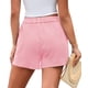 thumbnail image 2 of Shorts PRETTYGARDEN a rayas rosa y blanco XL con cintura elástica, 2 of 8