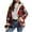 Wine, variant on Nokdvo Womens Winter Jacket Flannel Fleece Lined Plaid Shacket Casual Long Sleeve Full Zip Sherpa Hooded Jacket Winter Warm Cozy Coat with Pockets Hot Pink L