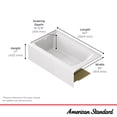 thumbnail image 6 of American Standard Bathing 2965202.020 Aspirations 60" Three Wall Alcove Acrylic,, 6 of 6