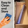 thumbnail image 6 of Resilia Work Bench Mat - 23.5 Inches X 71.5 Inches, Clear - Easy-to-Clean Scratch Resistant Vinyl - Garage Workbench or Table Storage - Tool Station Organization - Made in The USA, 6 of 9