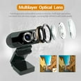 thumbnail image 2 of AAOMASSR 1080P HD Webcam with Microphone, Streaming Computer Web Camera USB PC Desktop Laptop Webcam with Stand/Privacy Cover/Tripod Stand, Autofocus, Noise Reduction for Video Calling/Zoom/Meeting, 2 of 12