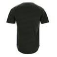 thumbnail image 4 of Men's Muscle T-Shirt - Pleated Raglan Sleeve Bodybuilding Gym Tee - 95% Polyester 5% Spandex, Short Sleeve, Fashion Workout Shirts, 4 of 5