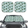 thumbnail image 2 of Goofa Flamingos And Palms Pattern 2 Piece Car Windshield Sun Shade Foldable | Front Windshield Shade for Sun, Heat and UV Rays | Sunshade for Car Front Window-Medium, 2 of 7