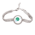 thumbnail image 1 of Universo y extranjero la tierra Pulsera de tobillera de cadena de tenis, joyería de diamantes, 1 of 3