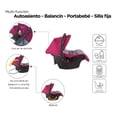 thumbnail image 2 of Carriola D'Bebé Star Baby Rosa Palido D'Bebé Mango Reversible Portabebé Multifuncional, 2 of 6
