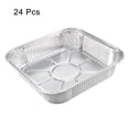 thumbnail image 3 of 8" x 8" Aluminio Papel Sartenes, 46oz Desechables Bandejas Contenedores para Cocina Asar Hornear Cocinar 24uds, 3 of 5