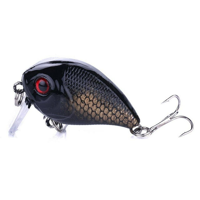 kurtrusly 1pcs/10 Pcs 4.5cm Leurres de Pêche Miniatures Colorés en Plastique Crankbaits