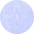 thumbnail image 1 of Ahgly Company Indoor Round Persian Blue Traditional Area Rugs, 6' Round, 1 of 4