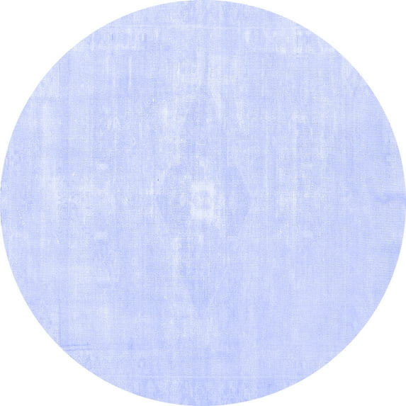 Ahgly Company Indoor Round Persian Blue Traditional Area Rugs, 6' Round