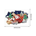 thumbnail image 3 of TanSiDing 2pcs Santa Claus Broken Window Sticker - Easy Peel & Stick Holiday Wall Decal for Festive Home Decor, Living Room & Office Christmas Transformation, 3 of 5
