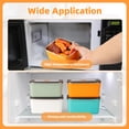 thumbnail image 4 of fecoqi 4 PCS Stainless Steel Food Storage Containers with Lids(20oz), Snack Containers for Kids, Freezer Safe, Microwave Safe, Stainless Steel Containers for Meal Prep, Leftovers, 4 of 6