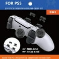 thumbnail image 2 of 2Pcs Gamepad Thumb Stick Grips High Low Rise Covers Joystick Controller Performance Thumb Grips for PS4 for PS5 Black, 2 of 6