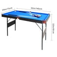 thumbnail image 6 of vocheer 55 in. Portable Folding Billiards Table Game Pool Table for Kids Adults, Blue, 6 of 10