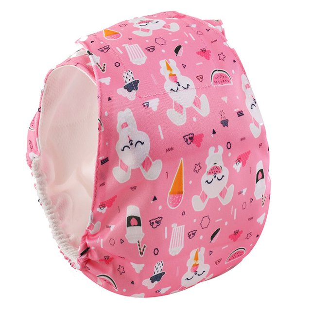CSChome Pantalons Physiologiques pour Animaux de Compagnie Pantalons Menstruels pour Animaux Motifs de Dessin Animé Mignons Couches pour Chiens Réutilisables Haute Absorption