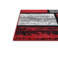 thumbnail image 4 of HR HANDCRAFT RUGS HR Square Pattern Area Rug Geometric Pattern Modern Red - 5'2" x 7'1", 4 of 5
