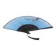 thumbnail image 2 of Ventilador plegable Rawiri, herramienta de enfriamiento de bambú decorativa de estilo Retro con patrón de ciruela confiable para regalos, artículos promocionales, azul, 2 of 8