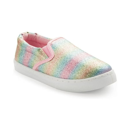 

BOCCA Toddler Girls Colorful Slip on Kids Canvas Walking Shoes Size 3