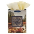 thumbnail image 2 of Blue/Gold Gift Bag w/Tissue Paper: Trust In The Lord Always - Isa. 26:4, Medium, 2 of 4