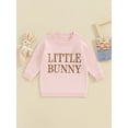 thumbnail image 2 of Bslissey Baby Boys Girls Easter Sweater Embroidery Letter Crew Neck Pullovers Casual Long Sleeve Knit Jumper Infant Toddler Warm Loose Knitwear Tops 3M 6M 9M 12M 18M 24M, 2 of 8