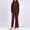 Wine, variant on Women Autumn And Winter Fashion Temperament Loose Casual Wide Leg Pants Knitted Sweater Two Piece Suit Homecoming Pants Suits for Women plus Size Pant Suits for Wedding Guest Jumpsuit for Wedding