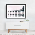thumbnail image 2 of Coronado Bridge Monochrome - Coronado California Photography Black Framed Wall Art Print 12 x 18 inches, 2 of 4