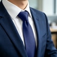 thumbnail image 5 of Men Classic Dress T-Shirt Tie Solid Color Satin Wedding Party Formal Business Attire, 5 of 7