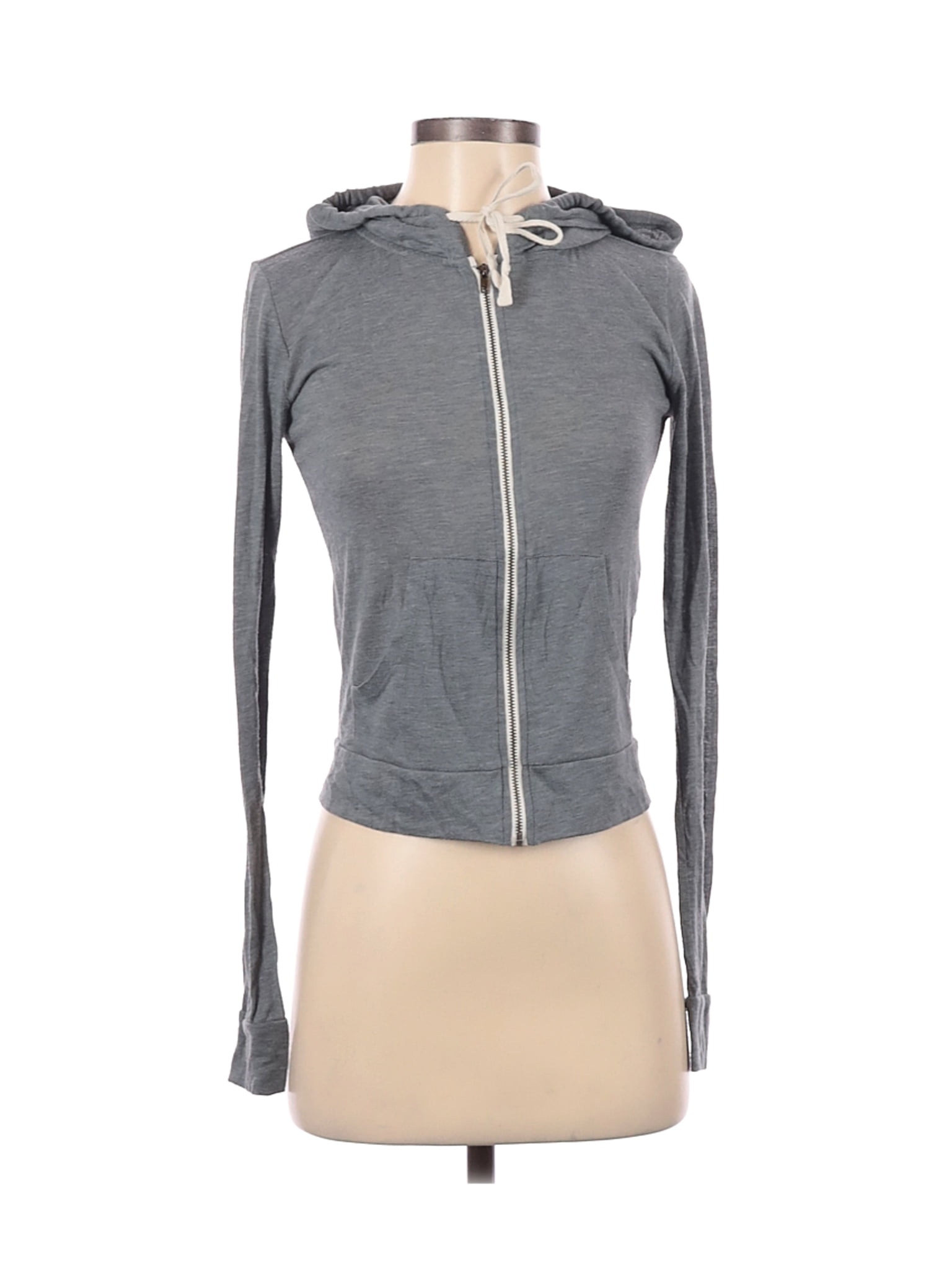 hollister button up hoodie