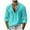 Green, variant on Mens Casual Tops Long Sleeve Cotton Linen Vacation Work Shirts Loose Fit Button down Plain Lapel Collar Beach Tops(Medium,Gray)