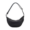 thumbnail image 1 of Lady Crossbody Bags Bolso Compras Color Sólido Cuero PU para El (Negro), 1 of 9