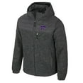 thumbnail image 2 of Men's Colosseum Charcoal Kansas State Wildcats Nightman Full-Zip Hoodie Puffer Jacket, 2 of 3