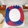thumbnail image 5 of jejeloiu Red Football Helmet Bed Sheets,Red Blue King Sheets For Boys Teens 4 Pieces, 5 of 7