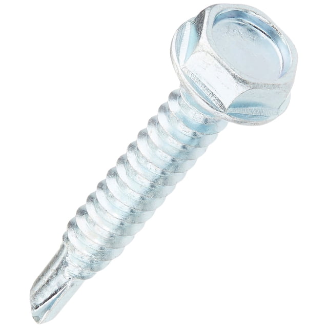 Cabezal de arandela autoperforante Screw Hillman de 10-16 pulgadas x 3,2 cm, paquete de 100