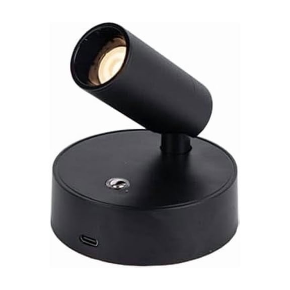 Fasiaou Matte Black Adjustable Wall Sconce 360 Rotatable LED Modern Indoor Light for Bedroom Living Room Hallway Reading Lighting Hardwired