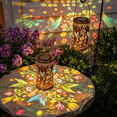 thumbnail image 3 of New Colorful Hummingbird Solar Lanterns Outdoor Waterproof Hanging Lights, Gifts for Mother and Grandmother, Metal Solar Decorative Lanterns for Yard Patio Porch Balcony Garden Decor, 3 of 14