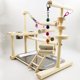 thumbnail image 3 of Puesto de juegos para loros, puesto de juegos para pájaros, juguete interactivo colorido para pájaros, percha para loros, gimnasio probado y confiable, 3 of 5