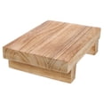 thumbnail image 4 of AURARMLET Khaki Rustic Wood Step Stool  Small Decorative Display 1Pc Bedroom, 4 of 8
