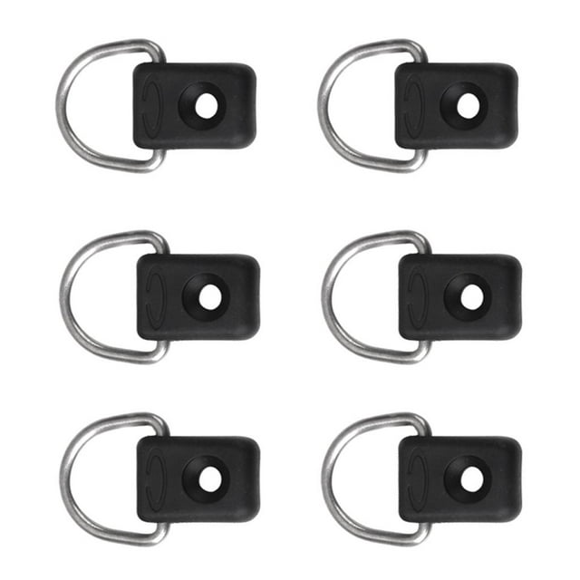 Juego de 6 s en D de Seguridad para Kayak Y Equipo de Montaje de Bucles de Cubierta para Aparejo en Canoa Macarena Kayak D Ring