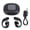 Black, variant on YAHHU Open Earbuds Wireless Clip On Bluetooth 5.4 Color Touch Control Screen Digital Display Earphones Noise Cancelling Headset with Built in Mic for Sports White (5.9 inches / 15 cm)